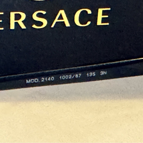 Versace VE2140 Shield Sunglasses – Gold/Black – Authentic, With Box & Papers - Picture 6 of 9